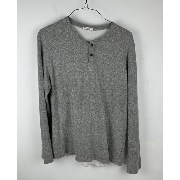 Marine Layer Other - Marine Layer Henley Shirt Mens XL Gray Long Sleeve Pullover Casual Top